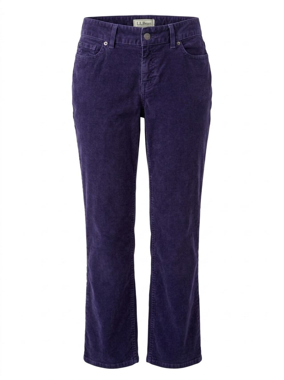 L.L.Bean Favorite Straight Leg Corduroy Curvy Stretch Pants Women Size 4
